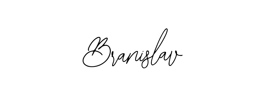 You should practise on your own different ways (Bearetta-2O07w) to write your name (Branislav) in signature. don't let someone else do it for you. Branislav signature style 12 images and pictures png