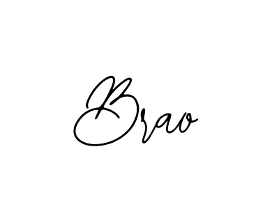 How to make Brao name signature. Use Bearetta-2O07w style for creating short signs online. This is the latest handwritten sign. Brao signature style 12 images and pictures png