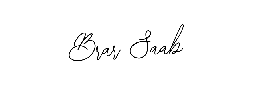 How to make Brar Saab name signature. Use Bearetta-2O07w style for creating short signs online. This is the latest handwritten sign. Brar Saab signature style 12 images and pictures png