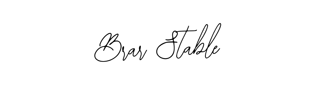 How to make Brar Stable signature? Bearetta-2O07w is a professional autograph style. Create handwritten signature for Brar Stable name. Brar Stable signature style 12 images and pictures png