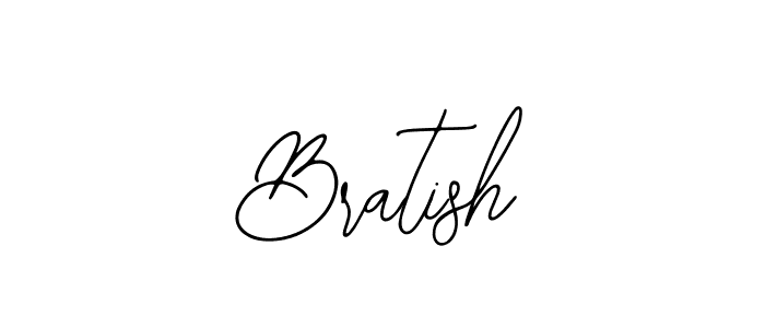 The best way (Bearetta-2O07w) to make a short signature is to pick only two or three words in your name. The name Bratish include a total of six letters. For converting this name. Bratish signature style 12 images and pictures png