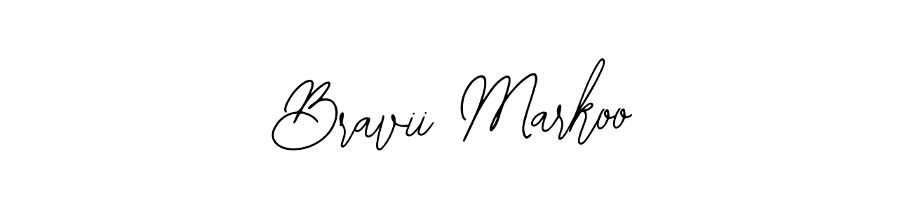 Make a beautiful signature design for name Bravii Markoo. With this signature (Bearetta-2O07w) style, you can create a handwritten signature for free. Bravii Markoo signature style 12 images and pictures png