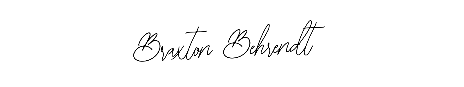 Design your own signature with our free online signature maker. With this signature software, you can create a handwritten (Bearetta-2O07w) signature for name Braxton Behrendt. Braxton Behrendt signature style 12 images and pictures png