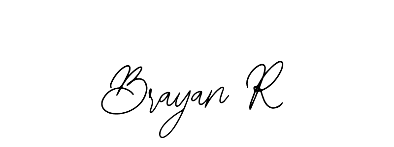 You should practise on your own different ways (Bearetta-2O07w) to write your name (Brayan R) in signature. don't let someone else do it for you. Brayan R signature style 12 images and pictures png