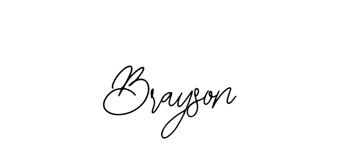How to make Brayson name signature. Use Bearetta-2O07w style for creating short signs online. This is the latest handwritten sign. Brayson signature style 12 images and pictures png