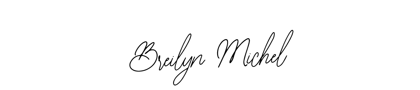 Use a signature maker to create a handwritten signature online. With this signature software, you can design (Bearetta-2O07w) your own signature for name Breilyn Michel. Breilyn Michel signature style 12 images and pictures png