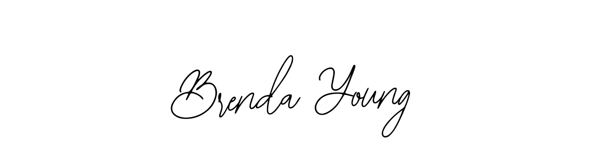 How to make Brenda Young name signature. Use Bearetta-2O07w style for creating short signs online. This is the latest handwritten sign. Brenda Young signature style 12 images and pictures png