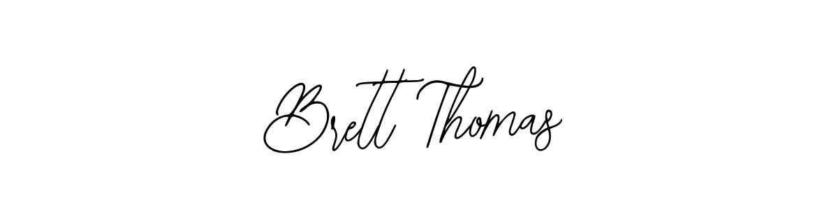 Create a beautiful signature design for name Brett Thomas. With this signature (Bearetta-2O07w) fonts, you can make a handwritten signature for free. Brett Thomas signature style 12 images and pictures png