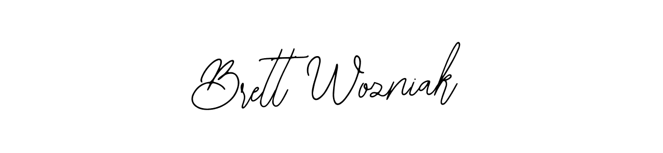 Design your own signature with our free online signature maker. With this signature software, you can create a handwritten (Bearetta-2O07w) signature for name Brett Wozniak. Brett Wozniak signature style 12 images and pictures png