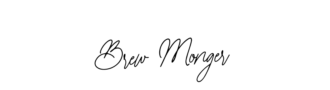 Make a beautiful signature design for name Brew Monger. With this signature (Bearetta-2O07w) style, you can create a handwritten signature for free. Brew Monger signature style 12 images and pictures png