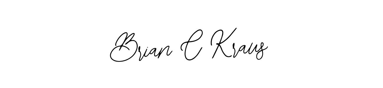 Brian C Kraus stylish signature style. Best Handwritten Sign (Bearetta-2O07w) for my name. Handwritten Signature Collection Ideas for my name Brian C Kraus. Brian C Kraus signature style 12 images and pictures png