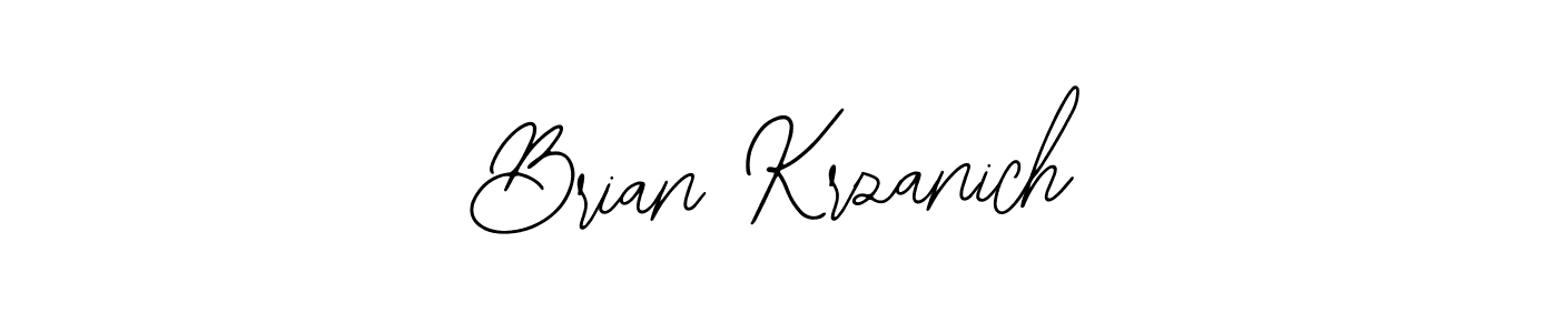 How to make Brian Krzanich name signature. Use Bearetta-2O07w style for creating short signs online. This is the latest handwritten sign. Brian Krzanich signature style 12 images and pictures png