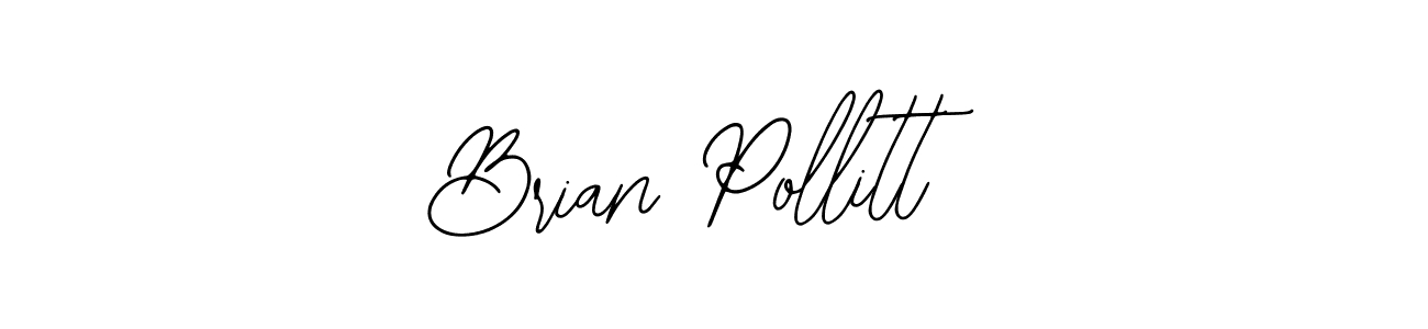 How to make Brian Pollitt name signature. Use Bearetta-2O07w style for creating short signs online. This is the latest handwritten sign. Brian Pollitt signature style 12 images and pictures png