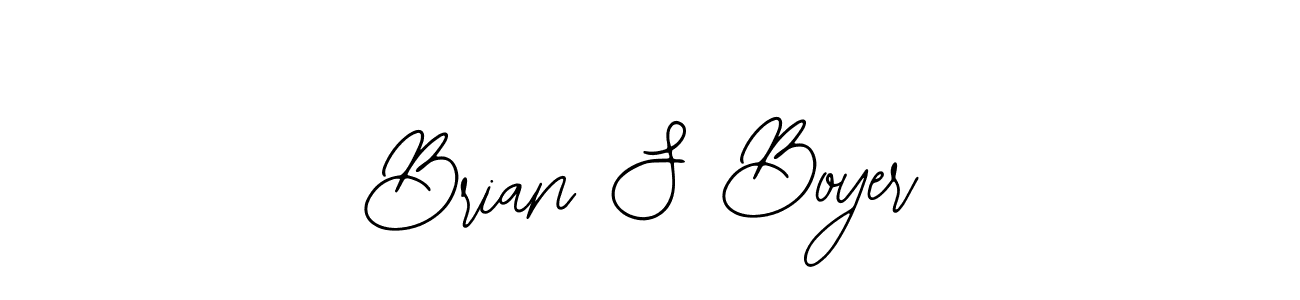 The best way (Bearetta-2O07w) to make a short signature is to pick only two or three words in your name. The name Brian S Boyer include a total of six letters. For converting this name. Brian S Boyer signature style 12 images and pictures png