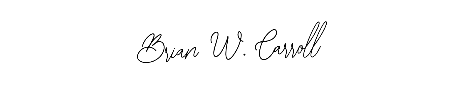 Use a signature maker to create a handwritten signature online. With this signature software, you can design (Bearetta-2O07w) your own signature for name Brian W. Carroll. Brian W. Carroll signature style 12 images and pictures png