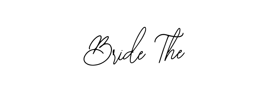 How to make Bride The name signature. Use Bearetta-2O07w style for creating short signs online. This is the latest handwritten sign. Bride The signature style 12 images and pictures png