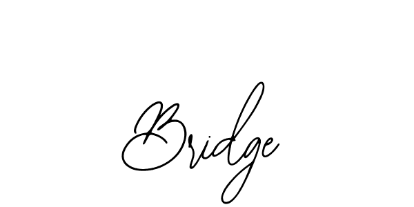 You should practise on your own different ways (Bearetta-2O07w) to write your name (Bridge) in signature. don't let someone else do it for you. Bridge signature style 12 images and pictures png