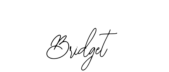 You should practise on your own different ways (Bearetta-2O07w) to write your name (Bridget) in signature. don't let someone else do it for you. Bridget signature style 12 images and pictures png