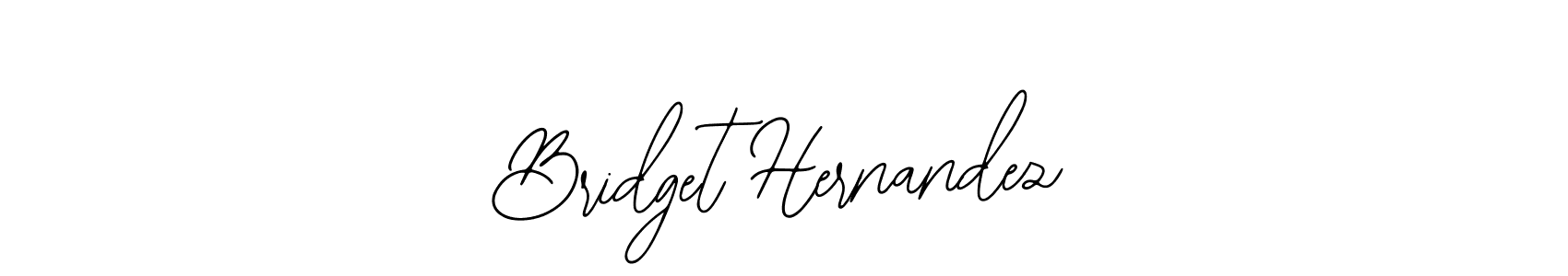 How to make Bridget Hernandez name signature. Use Bearetta-2O07w style for creating short signs online. This is the latest handwritten sign. Bridget Hernandez signature style 12 images and pictures png