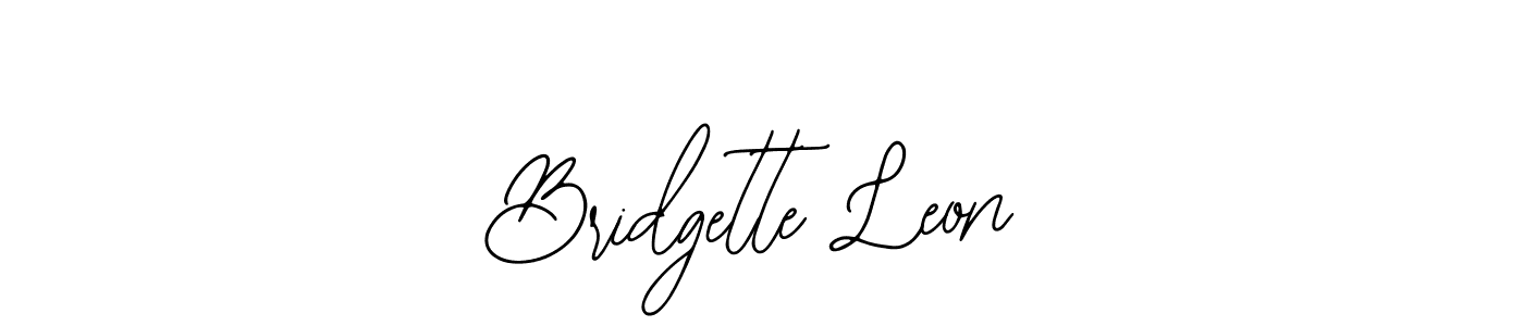 Design your own signature with our free online signature maker. With this signature software, you can create a handwritten (Bearetta-2O07w) signature for name Bridgette Leon. Bridgette Leon signature style 12 images and pictures png