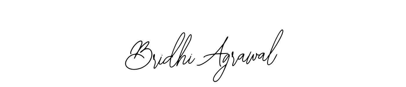 The best way (Bearetta-2O07w) to make a short signature is to pick only two or three words in your name. The name Bridhi Agrawal include a total of six letters. For converting this name. Bridhi Agrawal signature style 12 images and pictures png