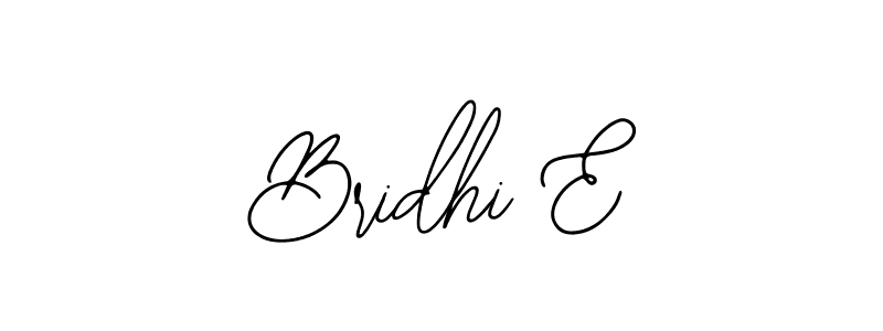 Make a beautiful signature design for name Bridhi E. Use this online signature maker to create a handwritten signature for free. Bridhi E signature style 12 images and pictures png