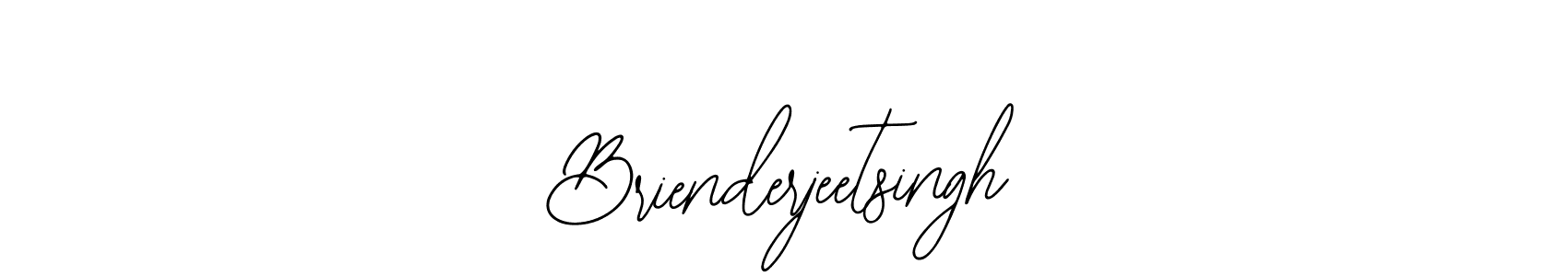 Brienderjeetsingh stylish signature style. Best Handwritten Sign (Bearetta-2O07w) for my name. Handwritten Signature Collection Ideas for my name Brienderjeetsingh. Brienderjeetsingh signature style 12 images and pictures png