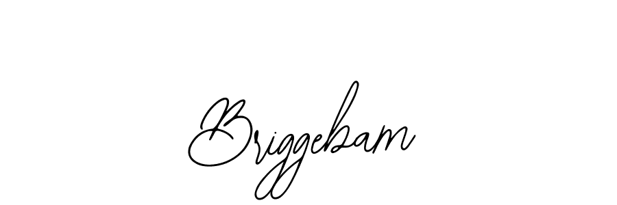 You should practise on your own different ways (Bearetta-2O07w) to write your name (Briggebam) in signature. don't let someone else do it for you. Briggebam signature style 12 images and pictures png