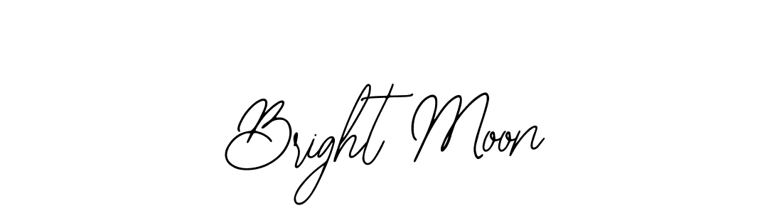 Use a signature maker to create a handwritten signature online. With this signature software, you can design (Bearetta-2O07w) your own signature for name Bright Moon. Bright Moon signature style 12 images and pictures png
