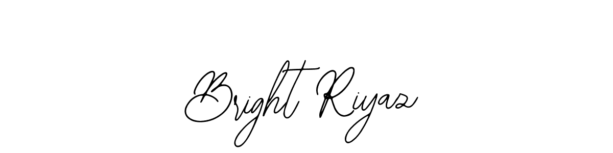 How to make Bright Riyaz name signature. Use Bearetta-2O07w style for creating short signs online. This is the latest handwritten sign. Bright Riyaz signature style 12 images and pictures png