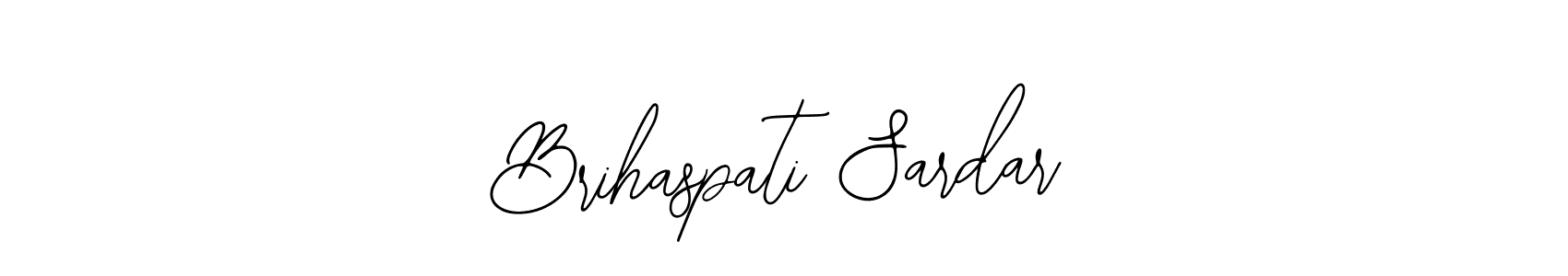Make a beautiful signature design for name Brihaspati Sardar. With this signature (Bearetta-2O07w) style, you can create a handwritten signature for free. Brihaspati Sardar signature style 12 images and pictures png