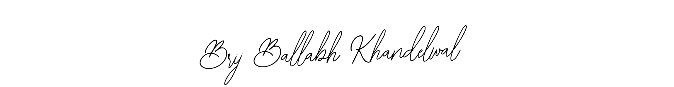 How to make Brij Ballabh Khandelwal signature? Bearetta-2O07w is a professional autograph style. Create handwritten signature for Brij Ballabh Khandelwal name. Brij Ballabh Khandelwal signature style 12 images and pictures png