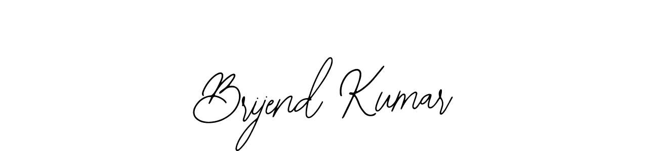 Use a signature maker to create a handwritten signature online. With this signature software, you can design (Bearetta-2O07w) your own signature for name Brijend Kumar. Brijend Kumar signature style 12 images and pictures png