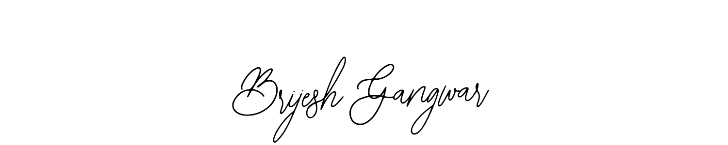 Also You can easily find your signature by using the search form. We will create Brijesh Gangwar name handwritten signature images for you free of cost using Bearetta-2O07w sign style. Brijesh Gangwar signature style 12 images and pictures png