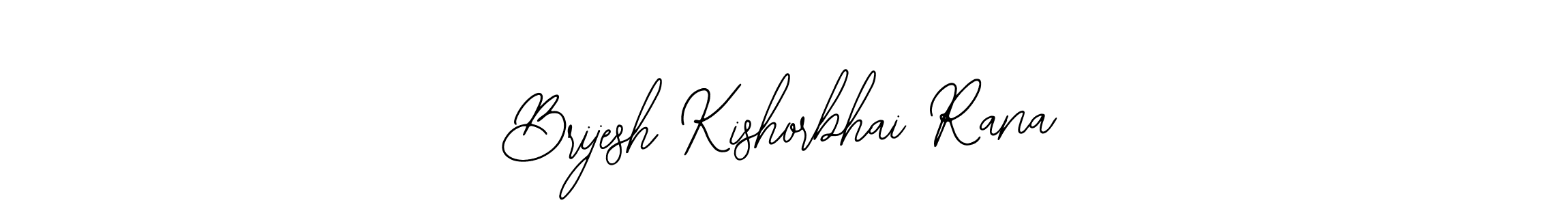 Use a signature maker to create a handwritten signature online. With this signature software, you can design (Bearetta-2O07w) your own signature for name Brijesh Kishorbhai Rana. Brijesh Kishorbhai Rana signature style 12 images and pictures png
