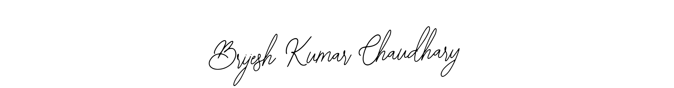 How to make Brijesh Kumar Chaudhary name signature. Use Bearetta-2O07w style for creating short signs online. This is the latest handwritten sign. Brijesh Kumar Chaudhary signature style 12 images and pictures png