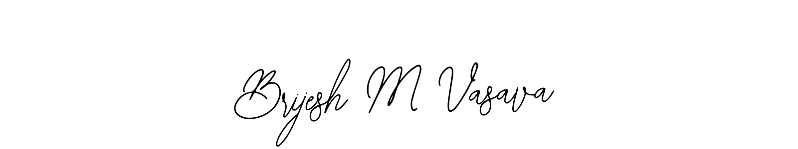 How to Draw Brijesh M Vasava signature style? Bearetta-2O07w is a latest design signature styles for name Brijesh M Vasava. Brijesh M Vasava signature style 12 images and pictures png