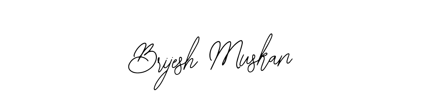 Create a beautiful signature design for name Brijesh Muskan. With this signature (Bearetta-2O07w) fonts, you can make a handwritten signature for free. Brijesh Muskan signature style 12 images and pictures png