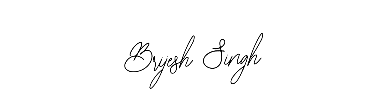 How to make Brijesh Singh name signature. Use Bearetta-2O07w style for creating short signs online. This is the latest handwritten sign. Brijesh Singh signature style 12 images and pictures png