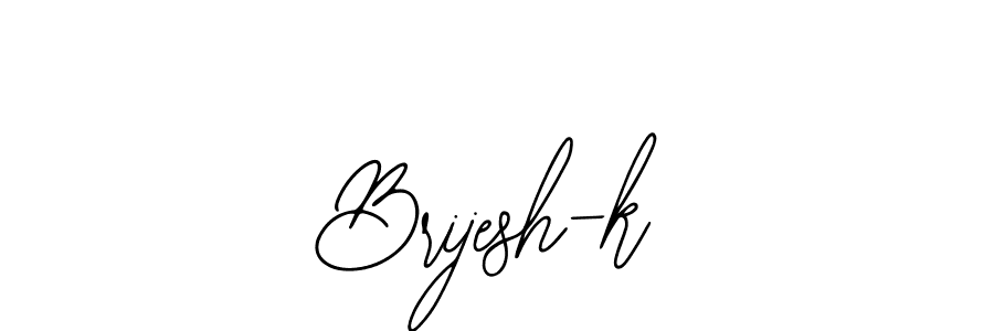 It looks lik you need a new signature style for name Brijesh-k. Design unique handwritten (Bearetta-2O07w) signature with our free signature maker in just a few clicks. Brijesh-k signature style 12 images and pictures png