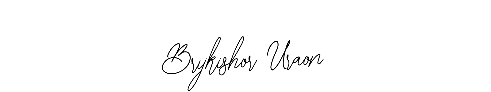 Also we have Brijkishor Uraon name is the best signature style. Create professional handwritten signature collection using Bearetta-2O07w autograph style. Brijkishor Uraon signature style 12 images and pictures png