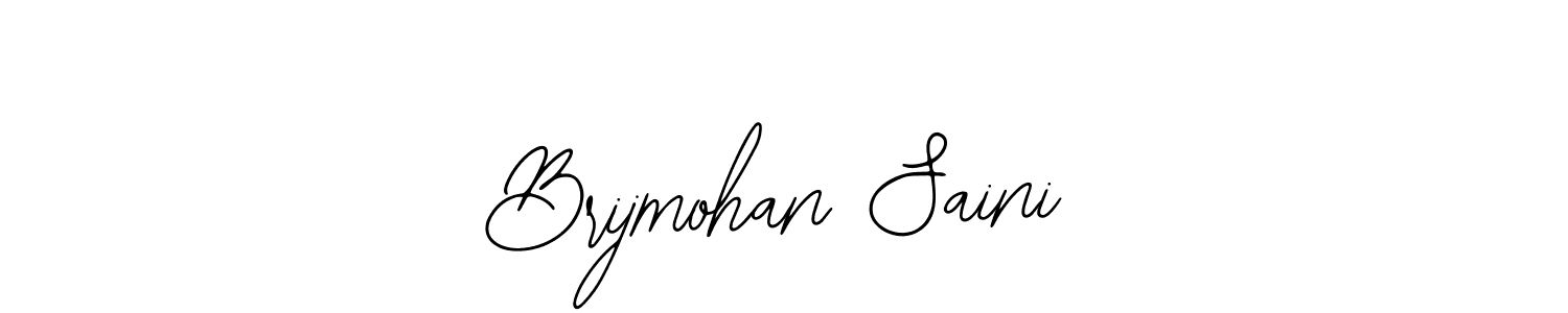 if you are searching for the best signature style for your name Brijmohan Saini. so please give up your signature search. here we have designed multiple signature styles  using Bearetta-2O07w. Brijmohan Saini signature style 12 images and pictures png