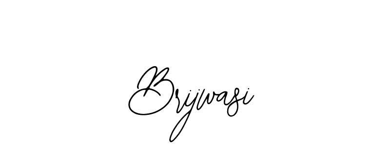 How to make Brijwasi name signature. Use Bearetta-2O07w style for creating short signs online. This is the latest handwritten sign. Brijwasi signature style 12 images and pictures png