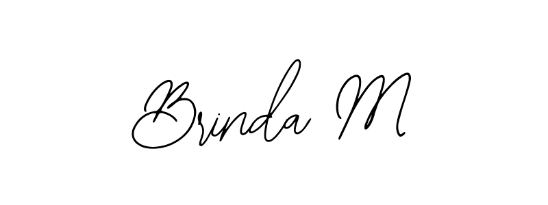 Brinda M stylish signature style. Best Handwritten Sign (Bearetta-2O07w) for my name. Handwritten Signature Collection Ideas for my name Brinda M. Brinda M signature style 12 images and pictures png
