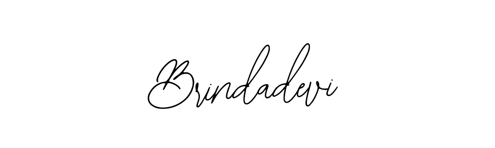 How to make Brindadevi name signature. Use Bearetta-2O07w style for creating short signs online. This is the latest handwritten sign. Brindadevi signature style 12 images and pictures png