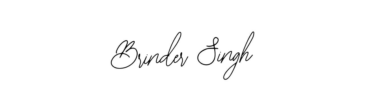 You should practise on your own different ways (Bearetta-2O07w) to write your name (Brinder Singh) in signature. don't let someone else do it for you. Brinder Singh signature style 12 images and pictures png