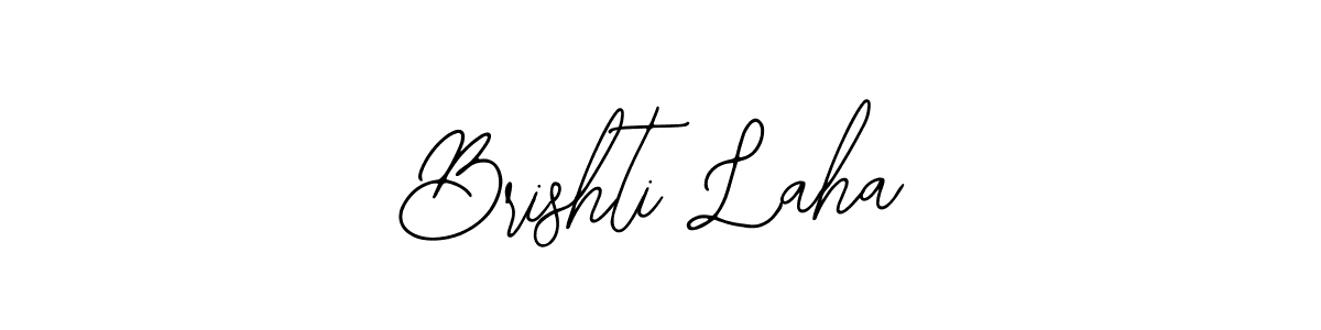 Also You can easily find your signature by using the search form. We will create Brishti Laha name handwritten signature images for you free of cost using Bearetta-2O07w sign style. Brishti Laha signature style 12 images and pictures png