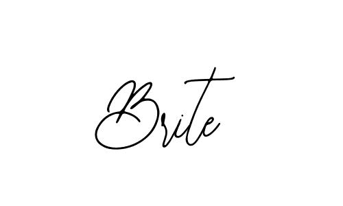 Use a signature maker to create a handwritten signature online. With this signature software, you can design (Bearetta-2O07w) your own signature for name Brite. Brite signature style 12 images and pictures png