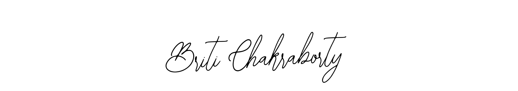 You should practise on your own different ways (Bearetta-2O07w) to write your name (Briti Chakraborty) in signature. don't let someone else do it for you. Briti Chakraborty signature style 12 images and pictures png