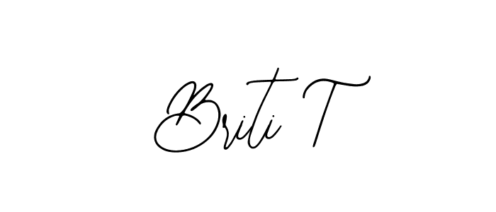 Briti T stylish signature style. Best Handwritten Sign (Bearetta-2O07w) for my name. Handwritten Signature Collection Ideas for my name Briti T. Briti T signature style 12 images and pictures png